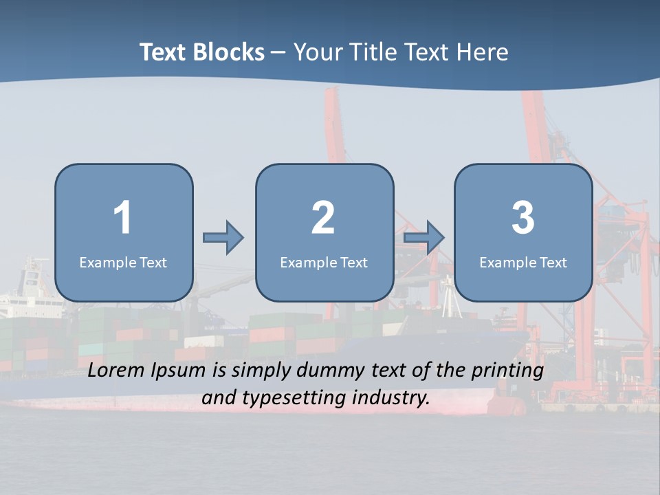 Freighter Terminal Loading PowerPoint Template