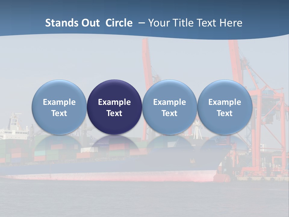 Freighter Terminal Loading PowerPoint Template