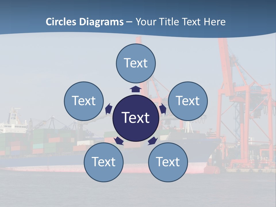 Freighter Terminal Loading PowerPoint Template