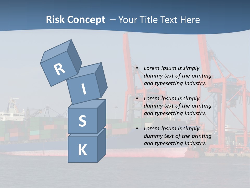 Freighter Terminal Loading PowerPoint Template