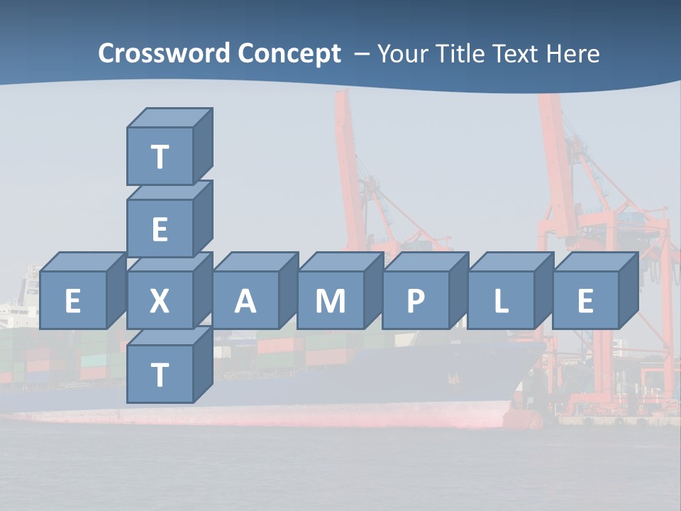 Freighter Terminal Loading PowerPoint Template
