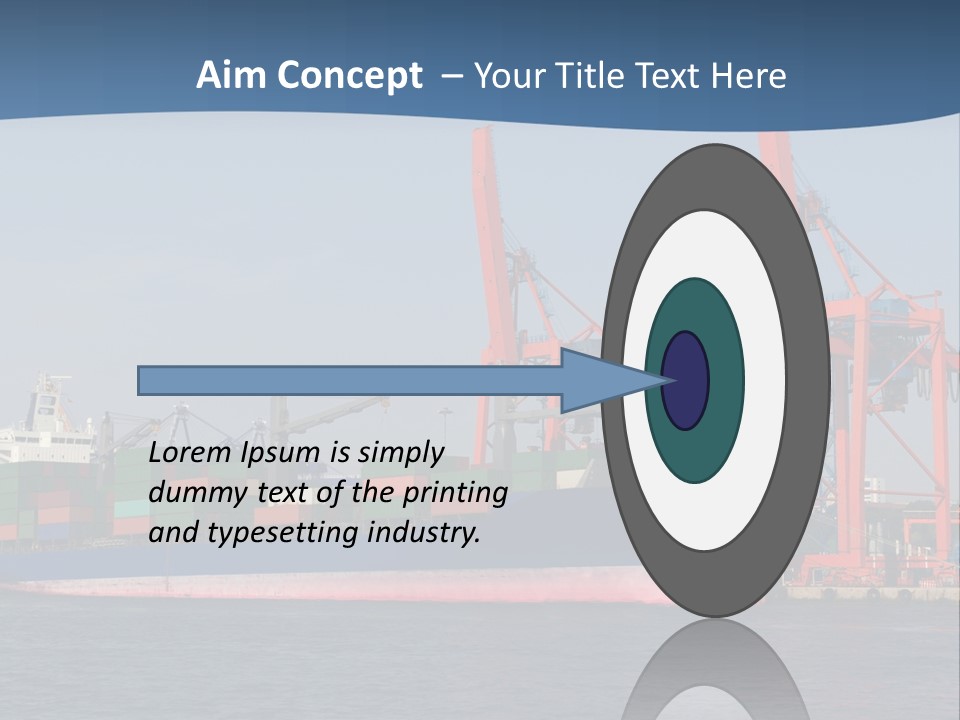 Freighter Terminal Loading PowerPoint Template
