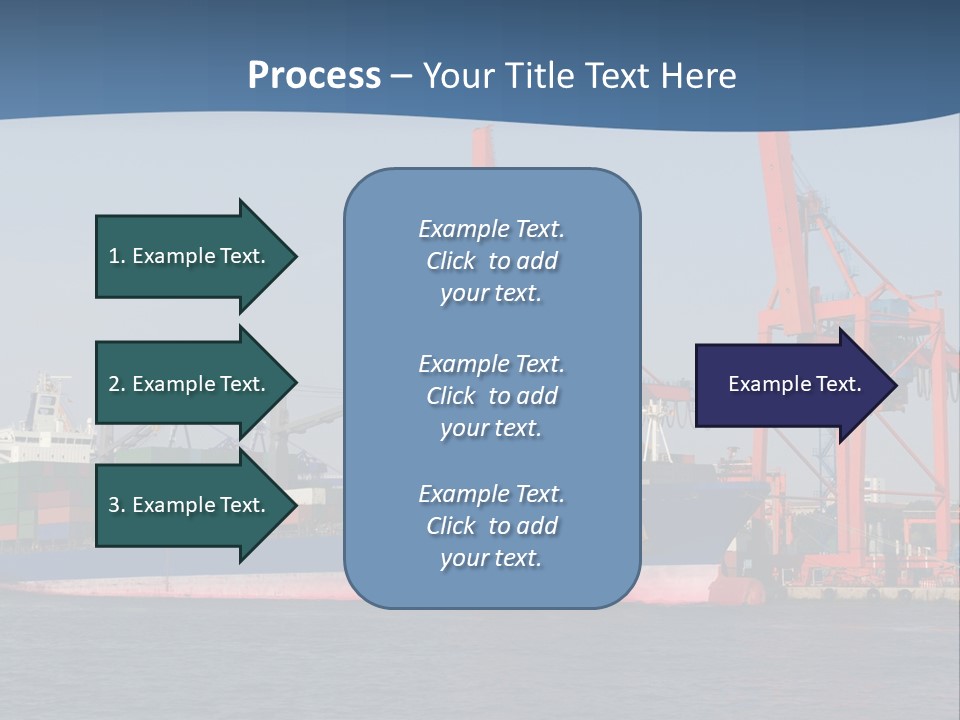 Freighter Terminal Loading PowerPoint Template