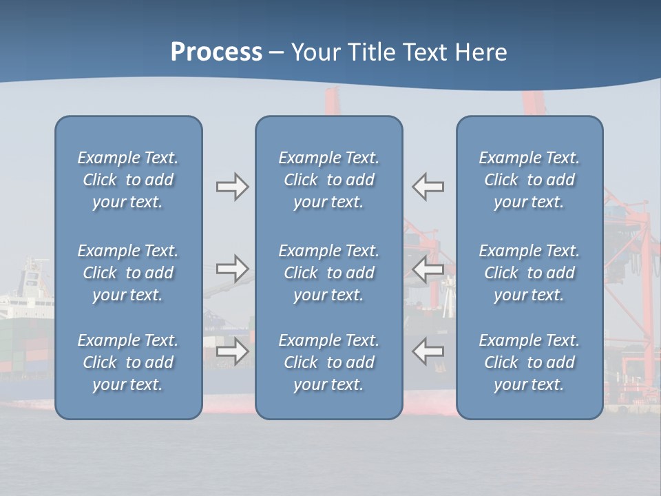 Freighter Terminal Loading PowerPoint Template