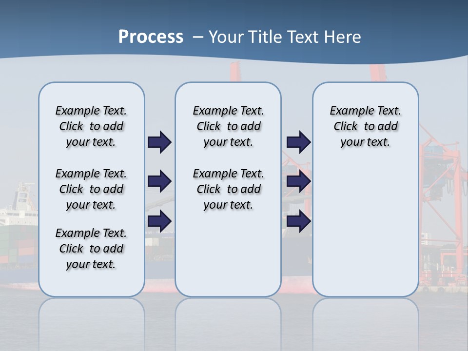 Freighter Terminal Loading PowerPoint Template