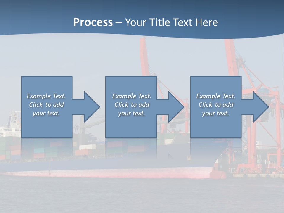 Freighter Terminal Loading PowerPoint Template