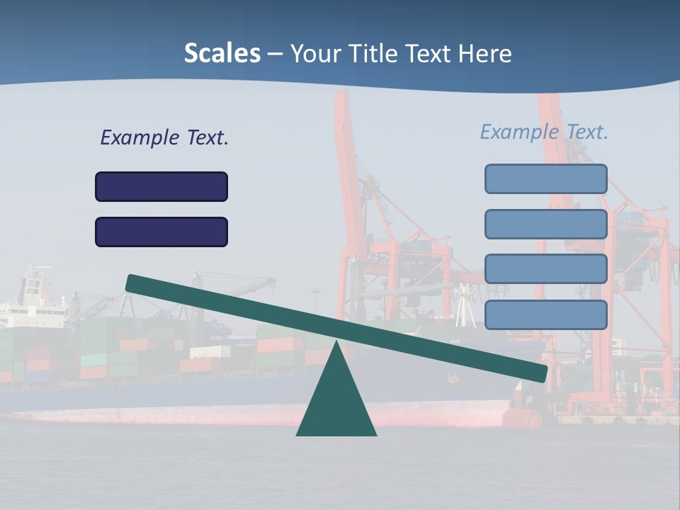 Freighter Terminal Loading PowerPoint Template
