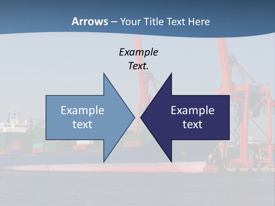 Freighter Terminal Loading PowerPoint Template
