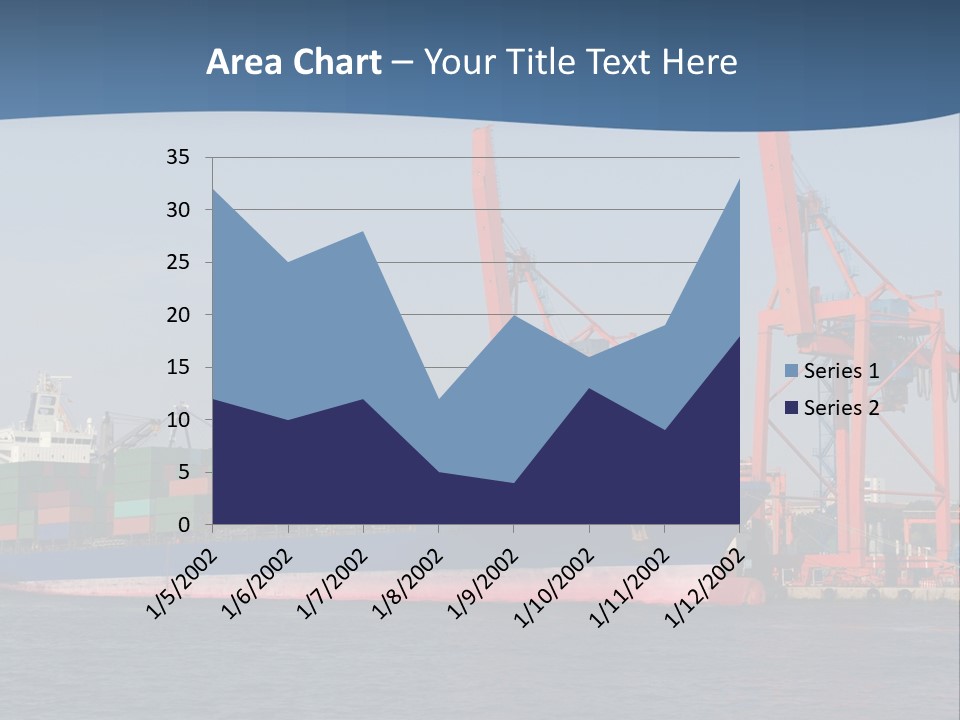Freighter Terminal Loading PowerPoint Template