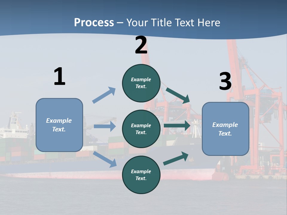 Freighter Terminal Loading PowerPoint Template