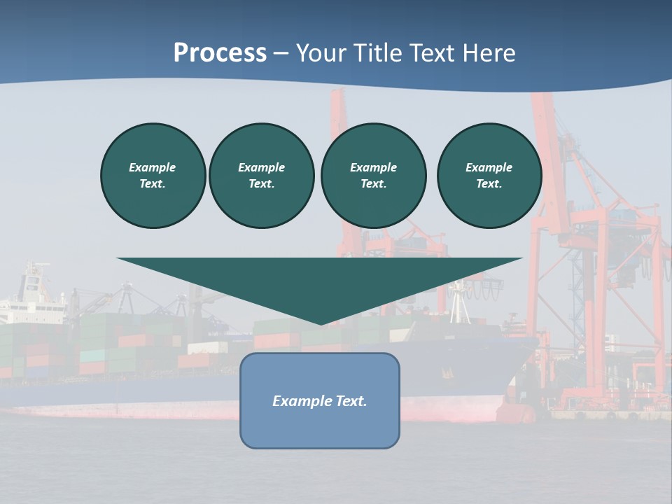 Freighter Terminal Loading PowerPoint Template