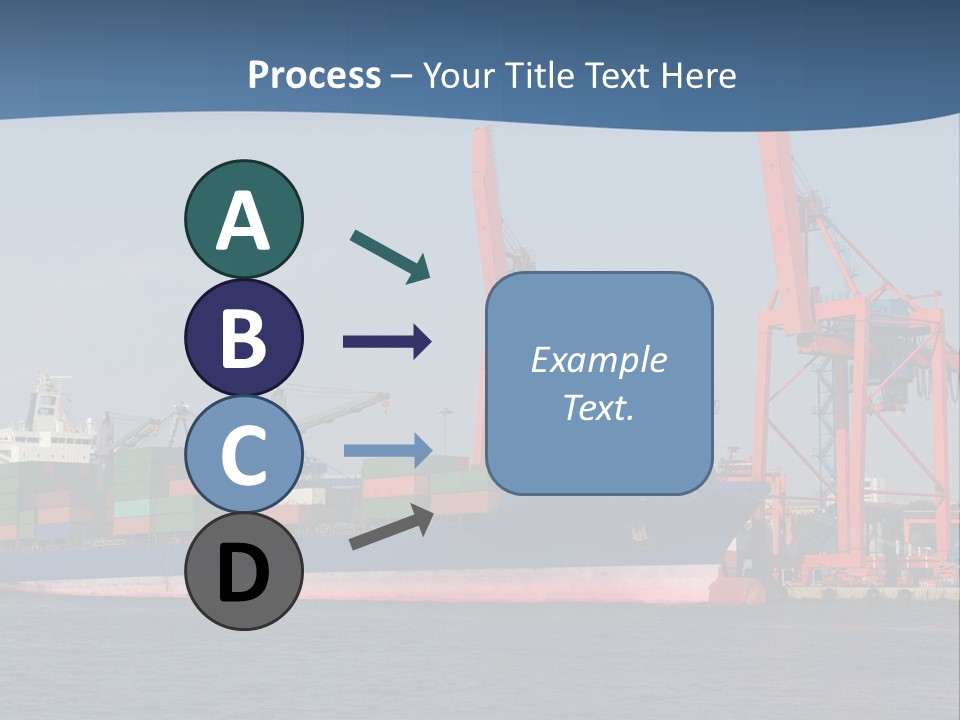 Freighter Terminal Loading PowerPoint Template