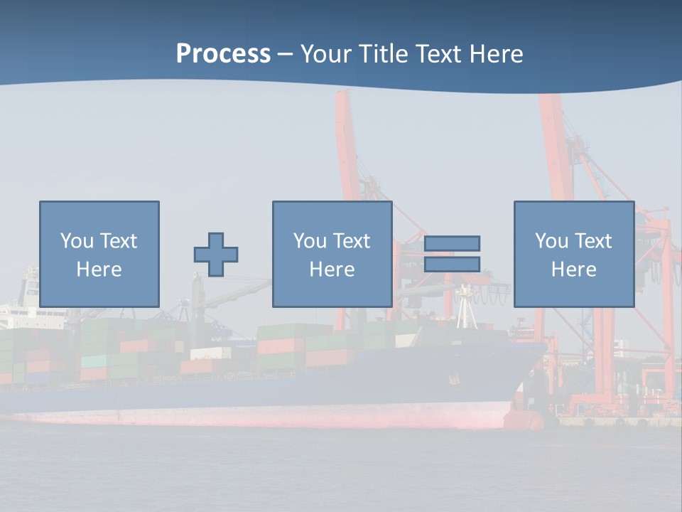 Freighter Terminal Loading PowerPoint Template