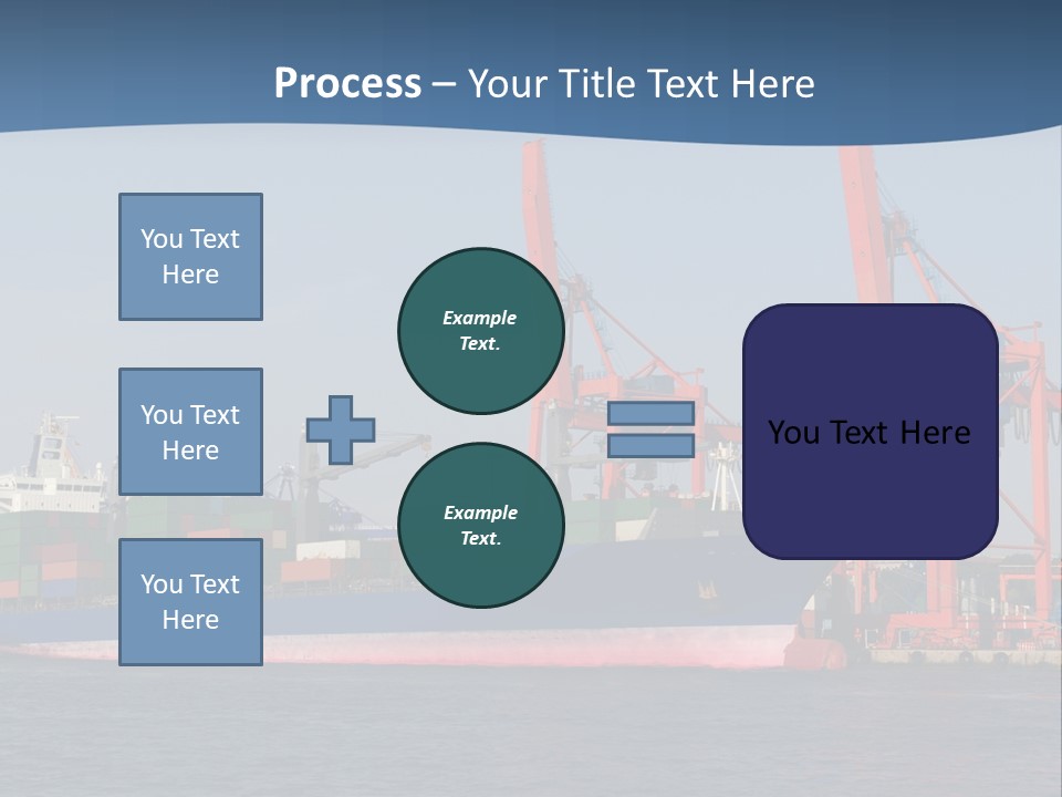 Freighter Terminal Loading PowerPoint Template