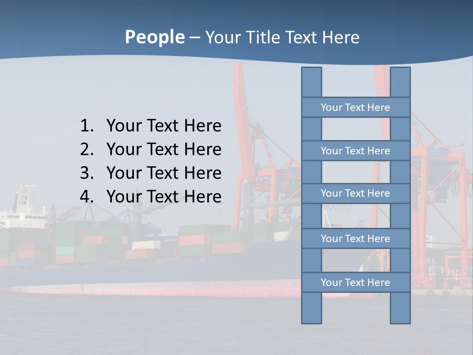 Freighter Terminal Loading PowerPoint Template