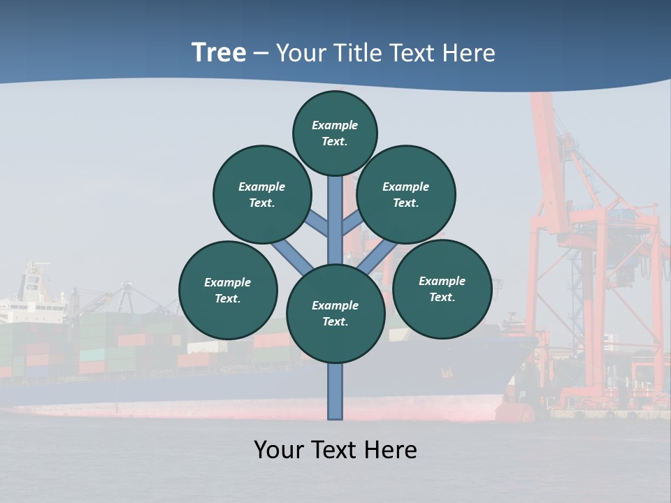 Freighter Terminal Loading PowerPoint Template
