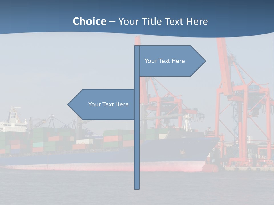 Freighter Terminal Loading PowerPoint Template