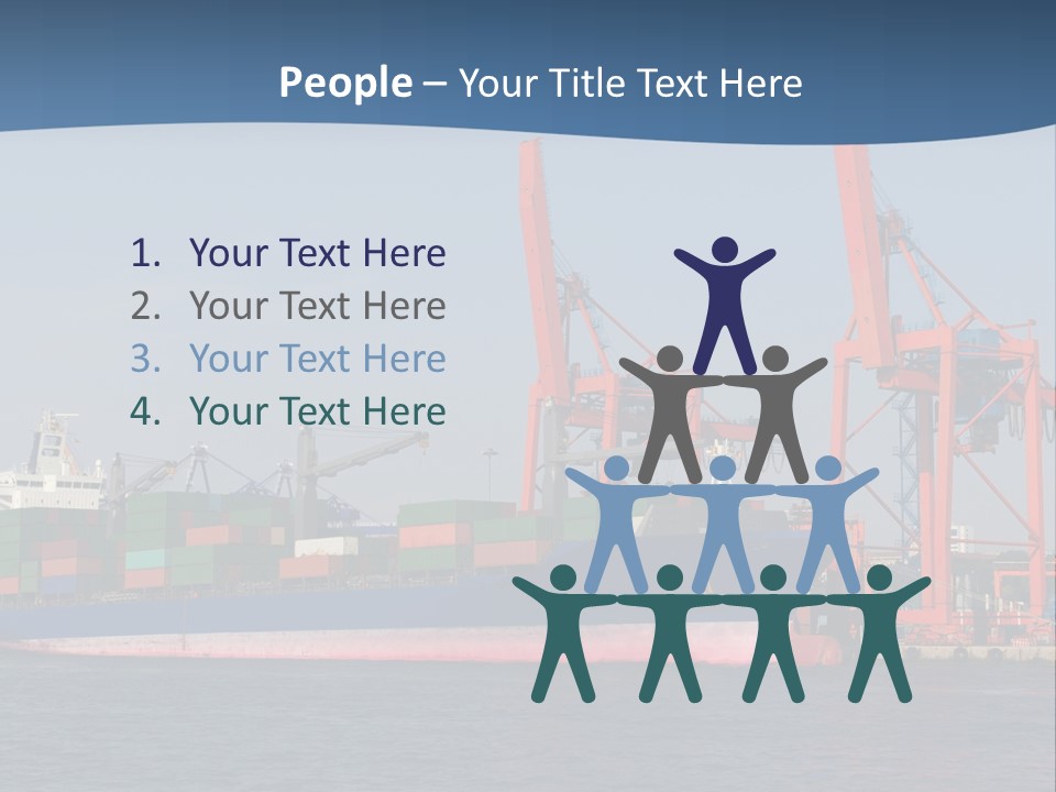 Freighter Terminal Loading PowerPoint Template