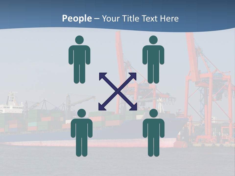 Freighter Terminal Loading PowerPoint Template