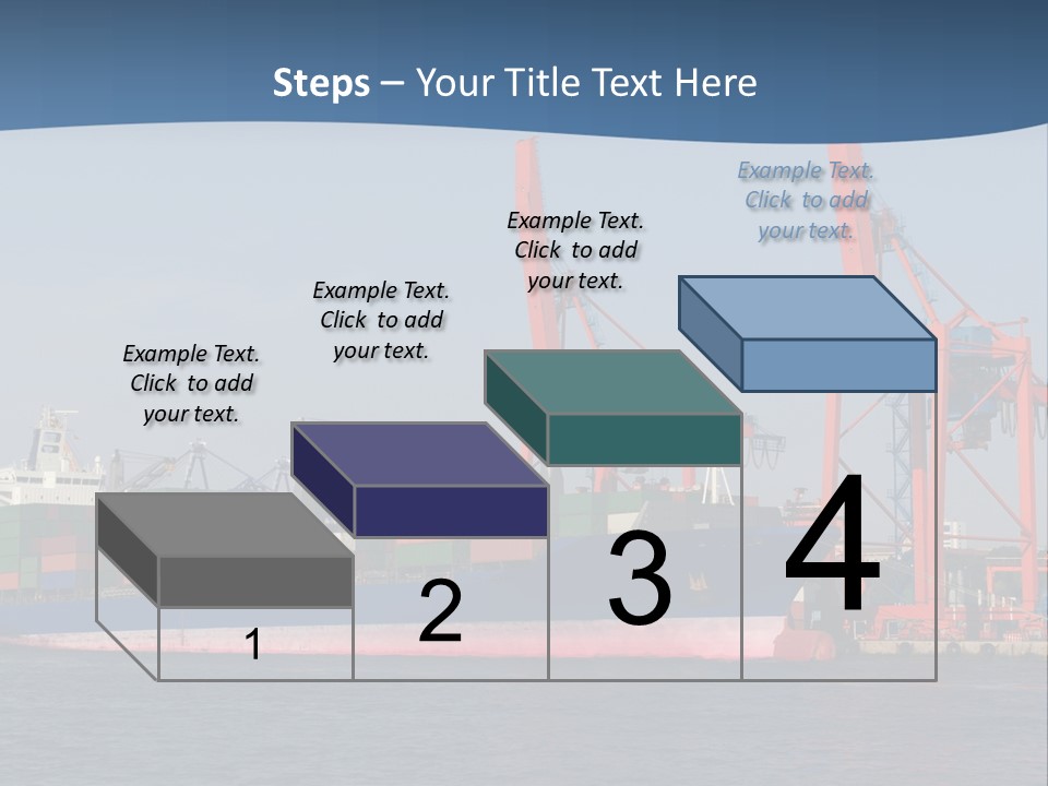 Freighter Terminal Loading PowerPoint Template