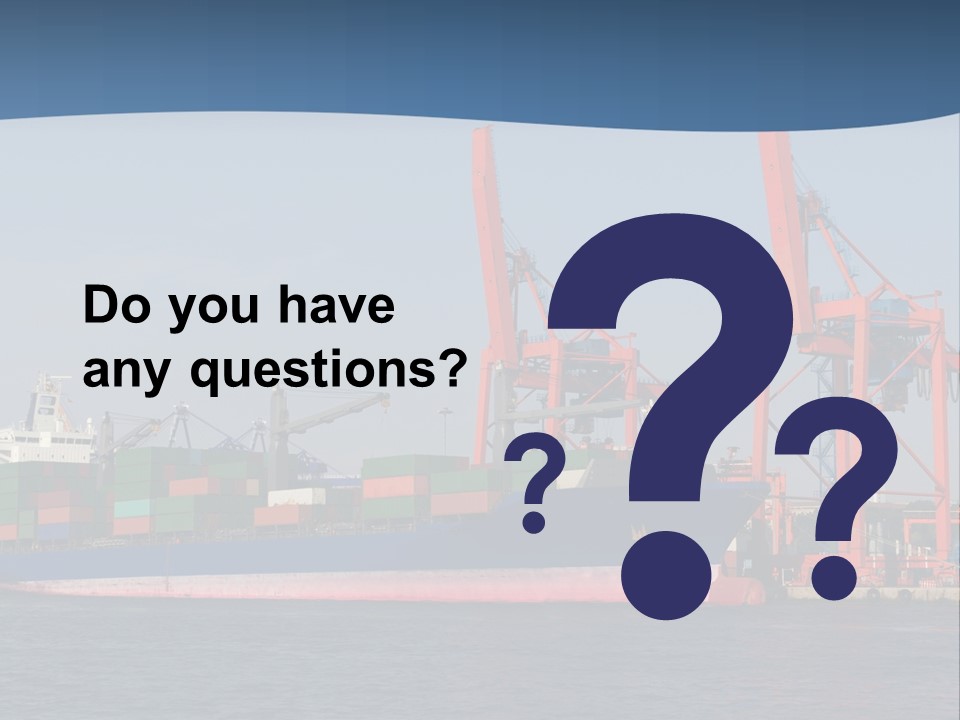 Freighter Terminal Loading PowerPoint Template