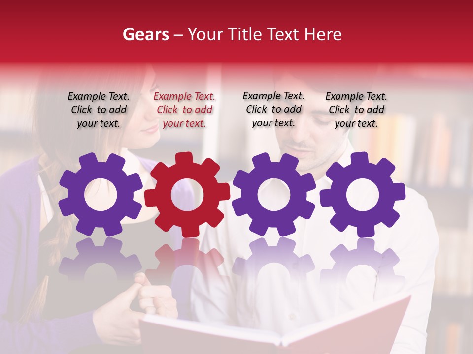 Knowledge Read Learning PowerPoint Template