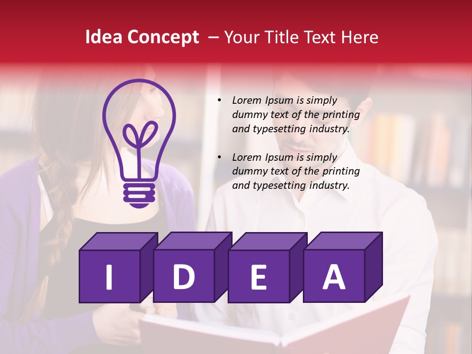 Knowledge Read Learning PowerPoint Template