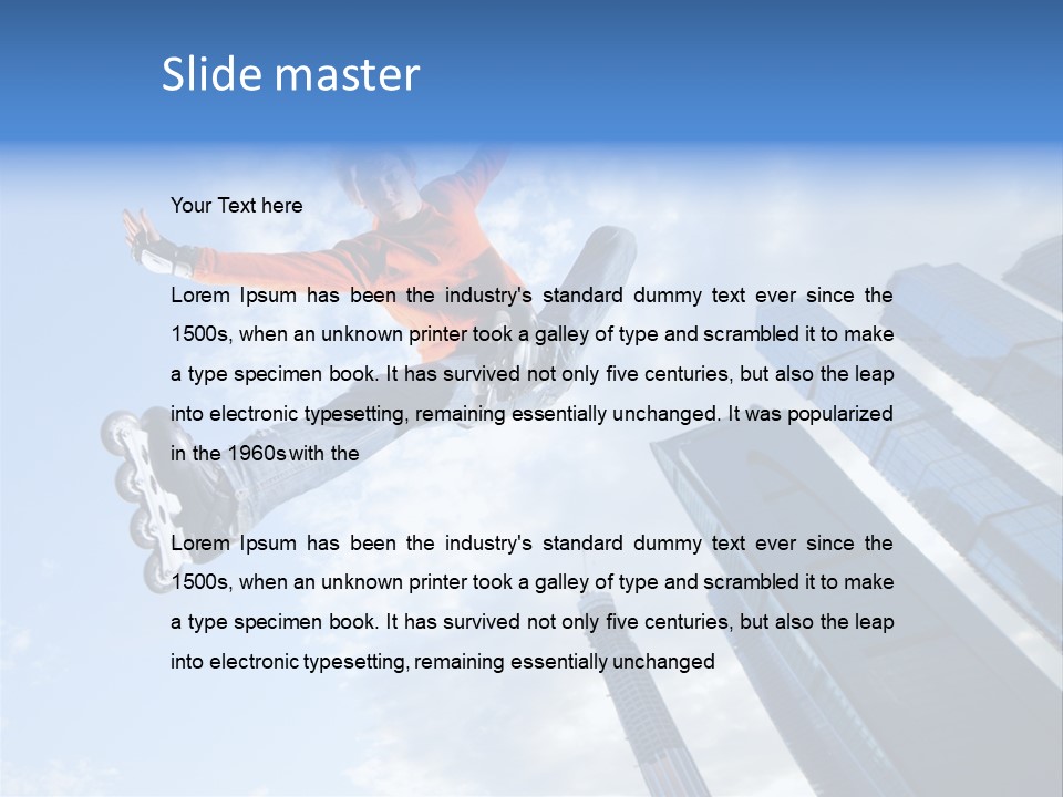 Performance Fun Fly PowerPoint Template