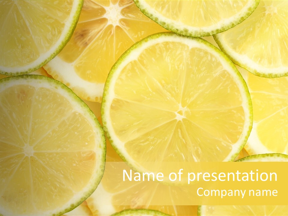 Lemon Sour Citrus PowerPoint Template