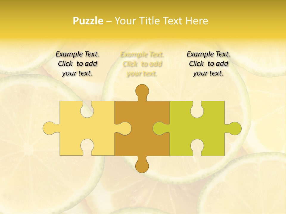 Lemon Sour Citrus PowerPoint Template