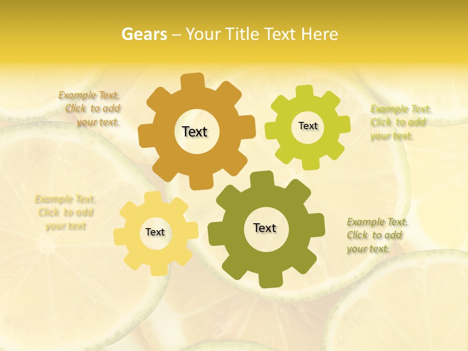 Lemon Sour Citrus PowerPoint Template