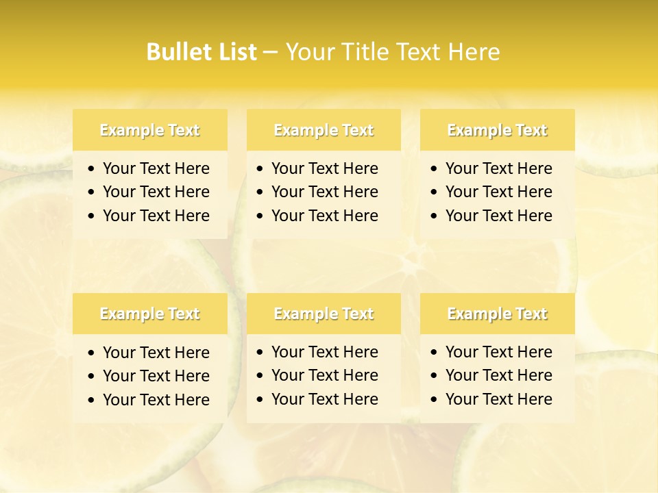 Lemon Sour Citrus PowerPoint Template