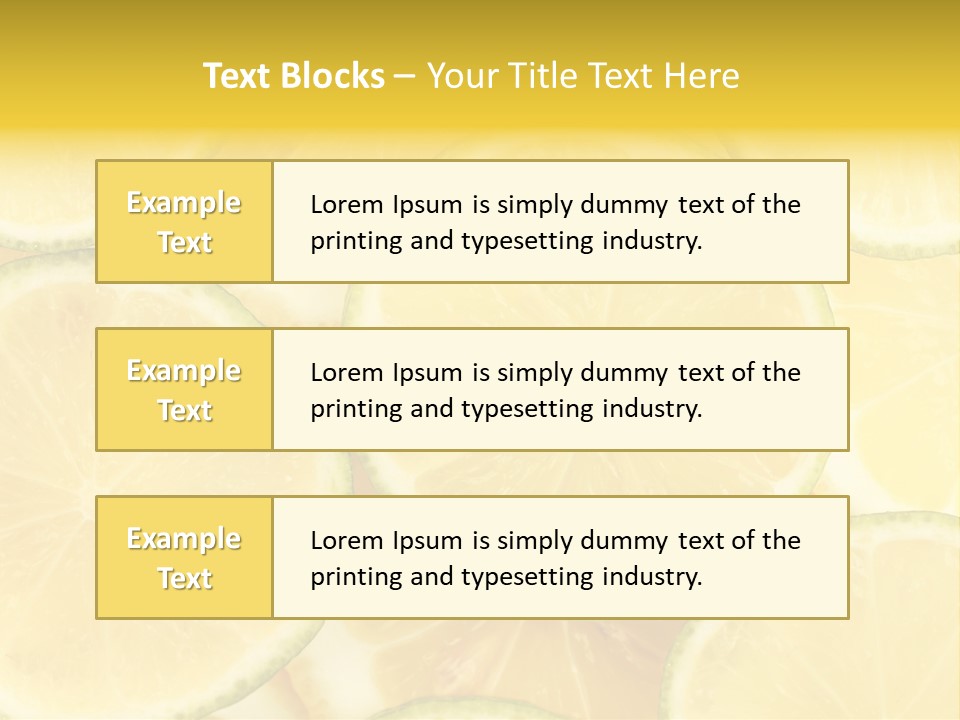 Lemon Sour Citrus PowerPoint Template