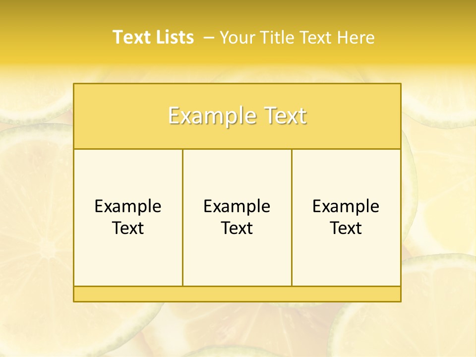Lemon Sour Citrus PowerPoint Template