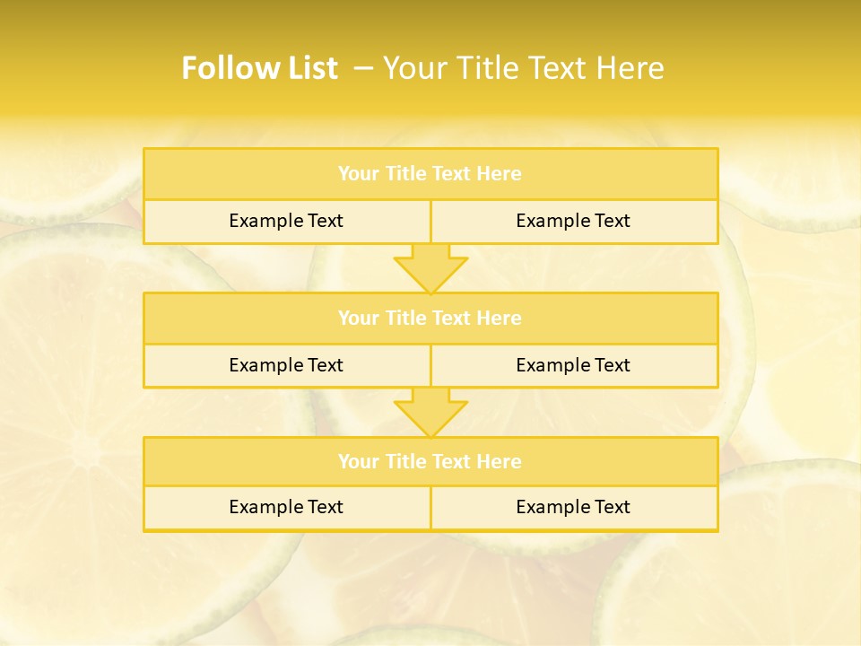 Lemon Sour Citrus PowerPoint Template