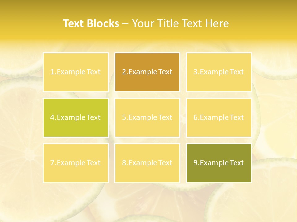 Lemon Sour Citrus PowerPoint Template