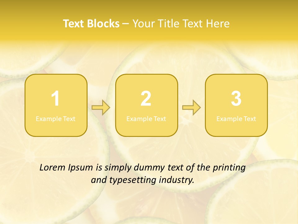 Lemon Sour Citrus PowerPoint Template