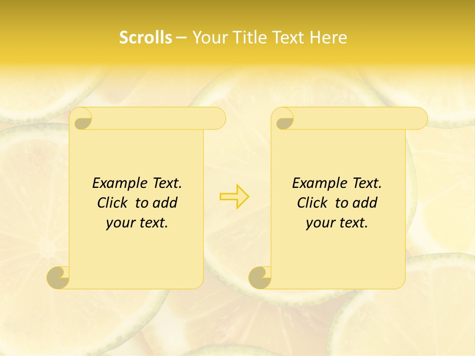 Lemon Sour Citrus PowerPoint Template