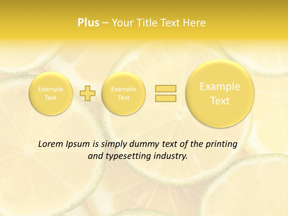 Lemon Sour Citrus PowerPoint Template