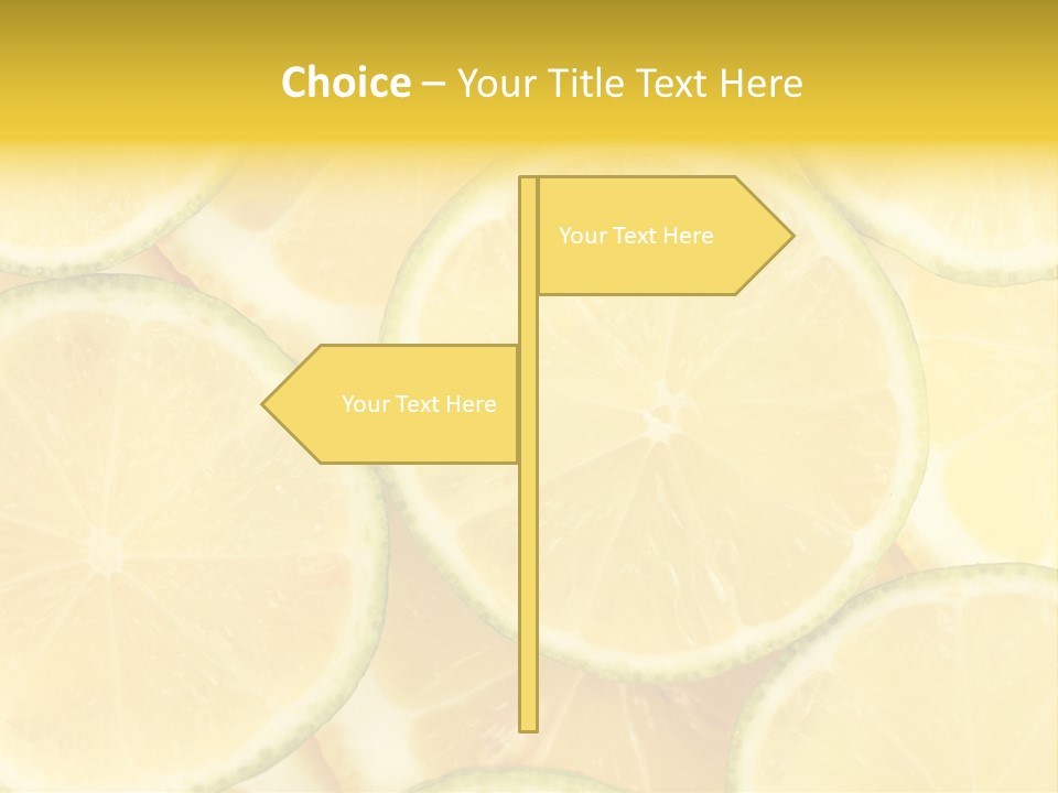Lemon Sour Citrus PowerPoint Template
