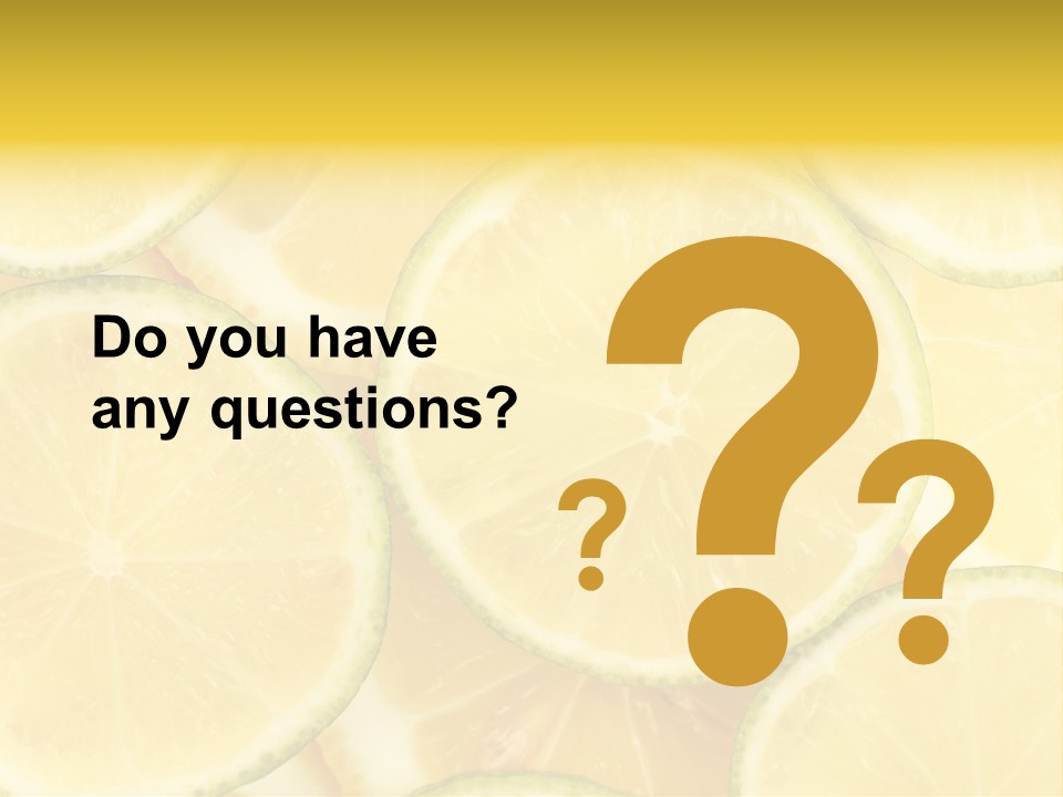 Lemon Sour Citrus PowerPoint Template