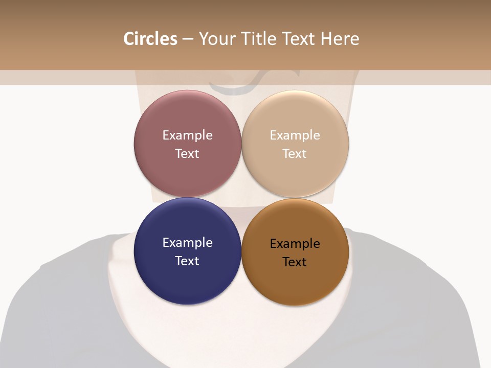 Copy Space Reflect On White PowerPoint Template