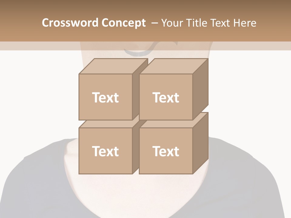 Copy Space Reflect On White PowerPoint Template