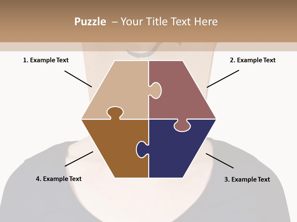 Copy Space Reflect On White PowerPoint Template