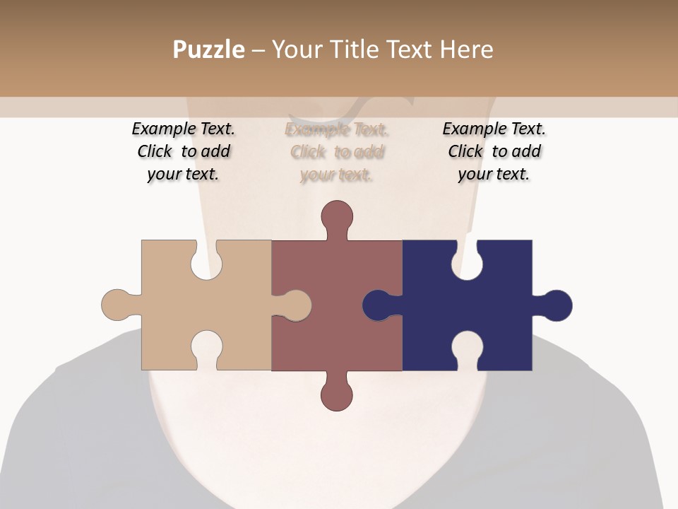 Copy Space Reflect On White PowerPoint Template