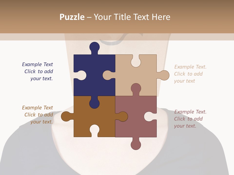 Copy Space Reflect On White PowerPoint Template
