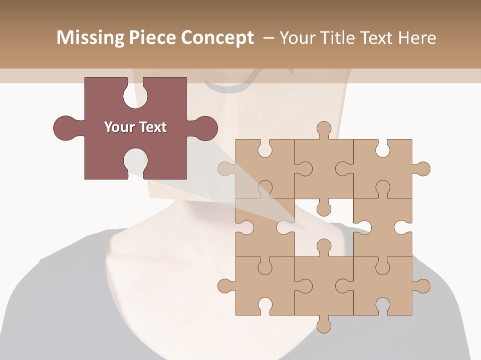 Copy Space Reflect On White PowerPoint Template