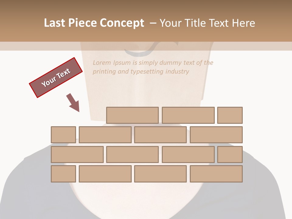 Copy Space Reflect On White PowerPoint Template