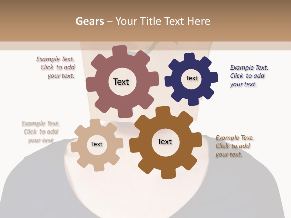 Copy Space Reflect On White PowerPoint Template
