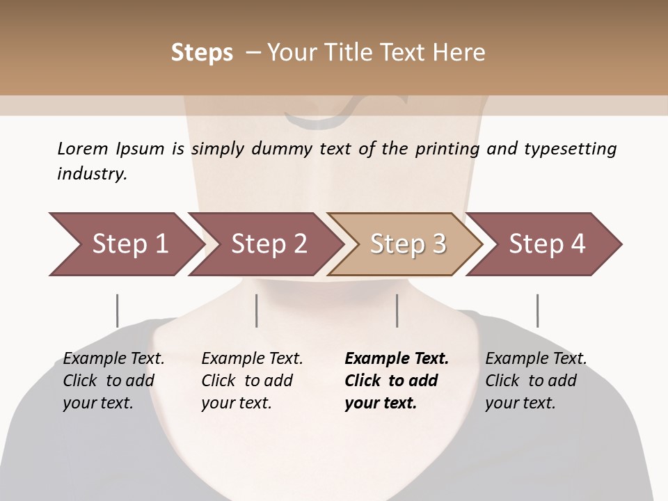 Copy Space Reflect On White PowerPoint Template